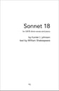 Sonnet 18 SATB choral sheet music cover